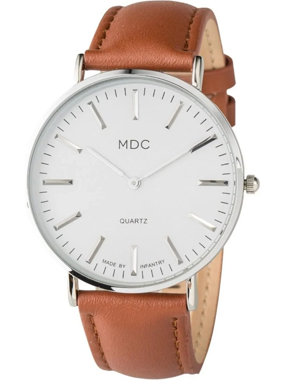 Minimalist Men's Dress Watch - Ultra Thin Design, Stylish Leather Band